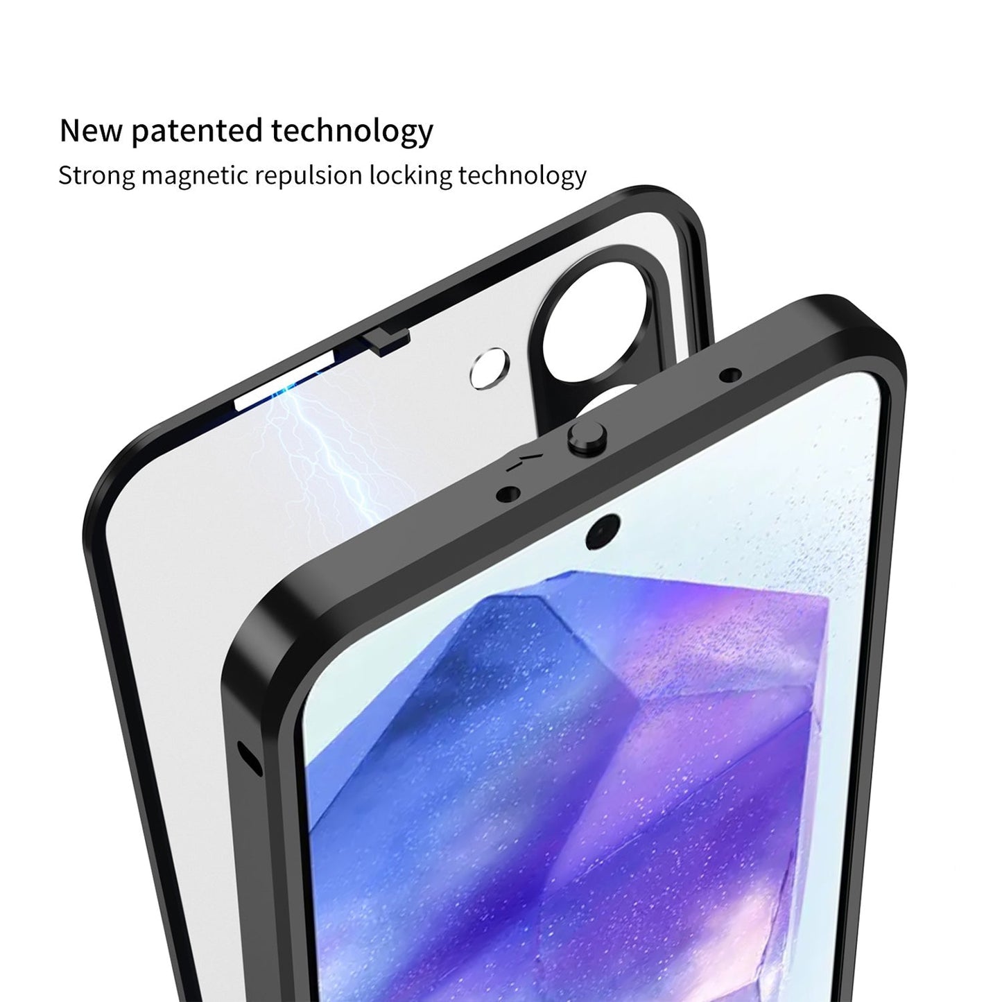 Samsung Galaxy S23 5G Aluminium Metal Bumper Shield Transparent Back Case