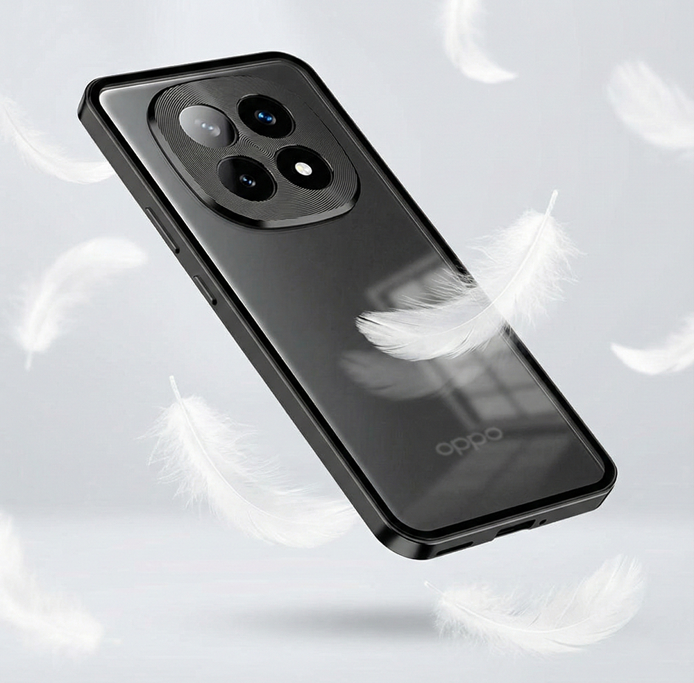 Oppo F29 Pro 5G Aluminium Metal Bumper Shield Transparent Back Case