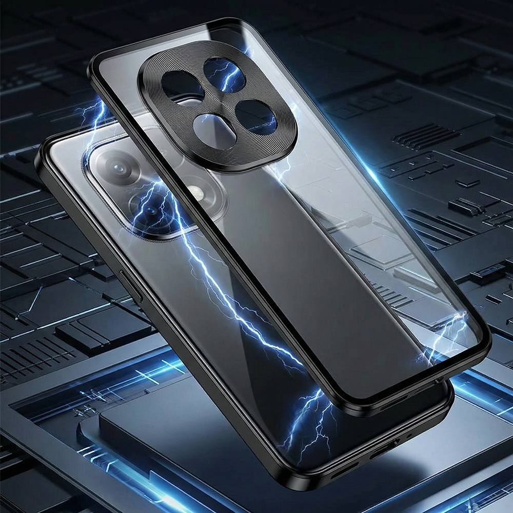 Oppo F29 Pro 5G Aluminium Metal Bumper Shield Transparent Back Case