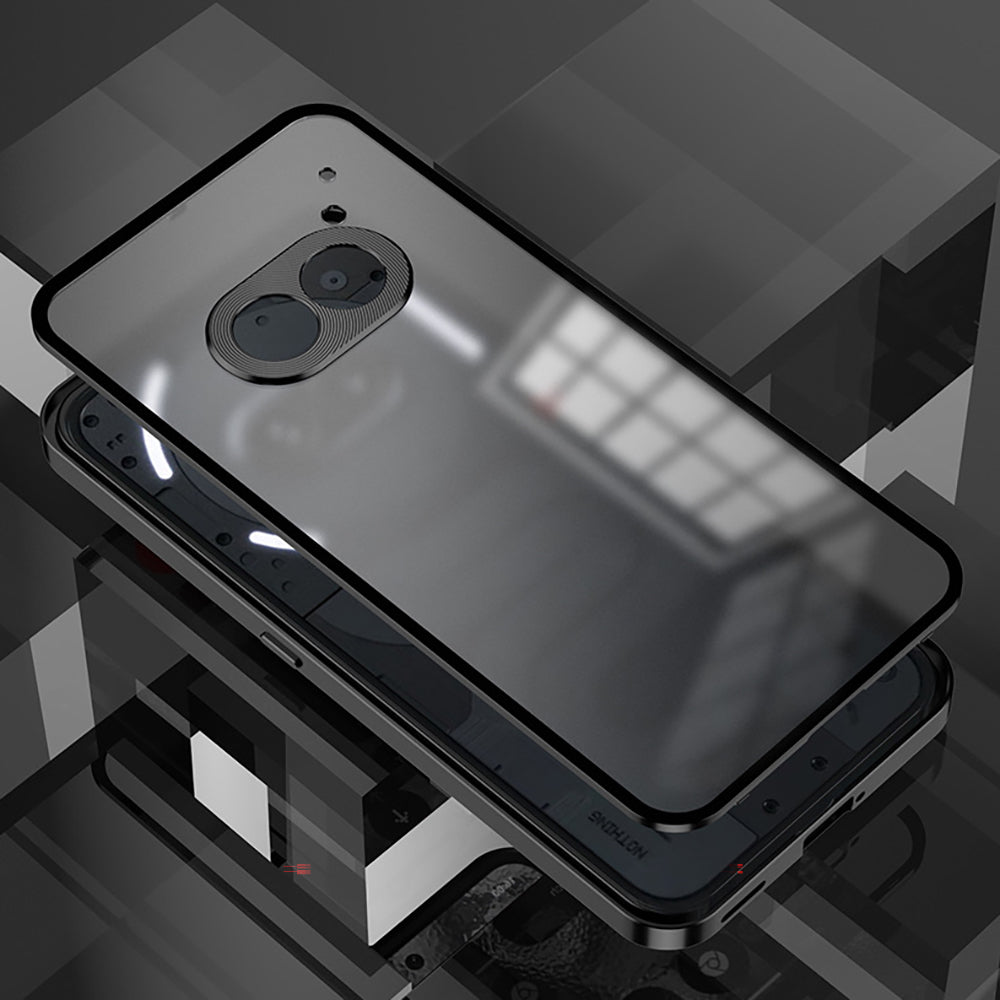 Nothing Phone 2a 5G Aluminium Metal Bumper Shield Transparent Back Case