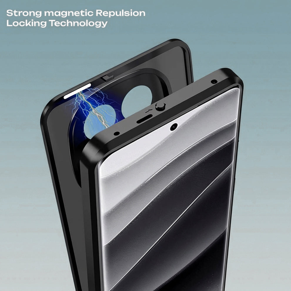 Oppo F29 Pro 5G Aluminium Metal Bumper Shield Transparent Back Case