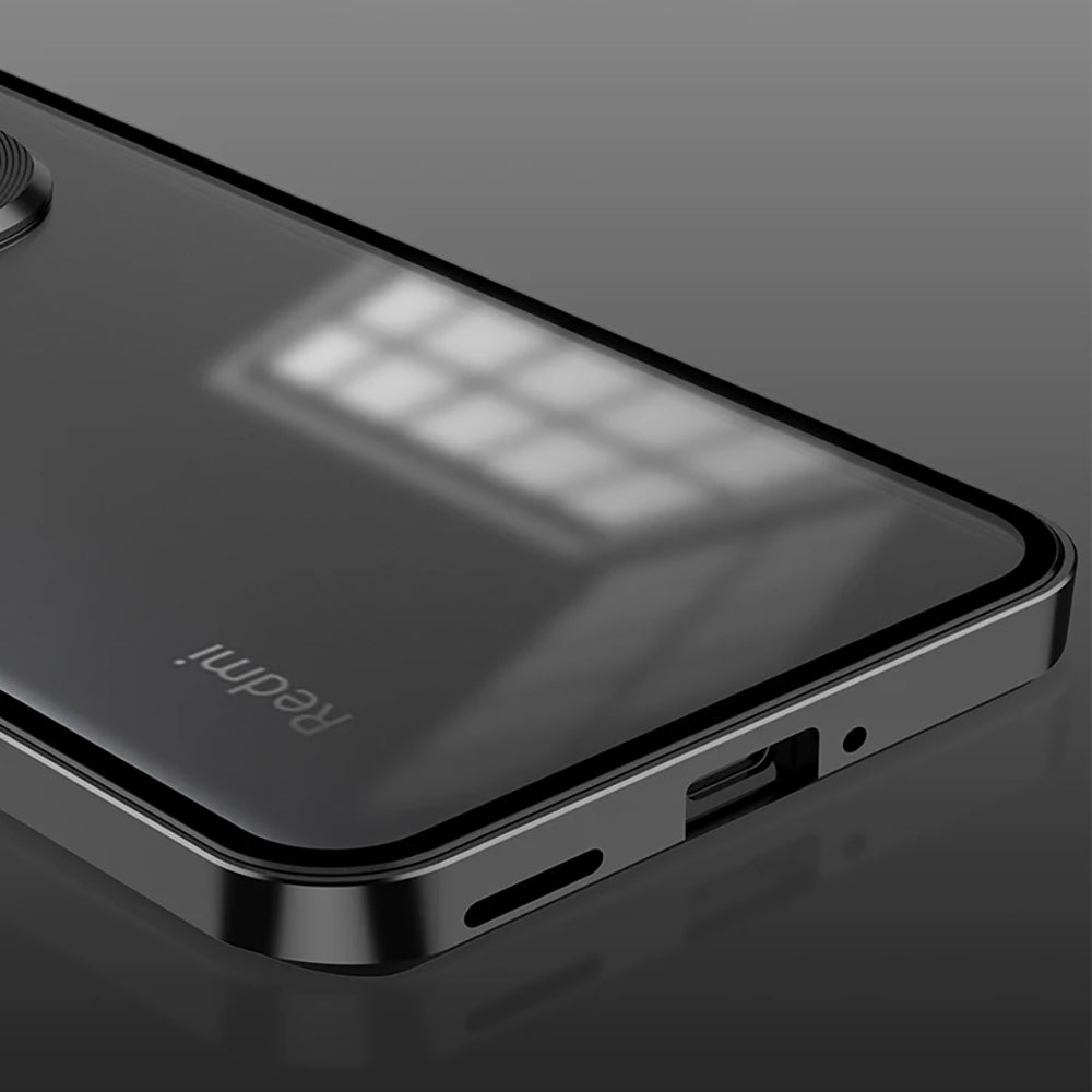 Redmi Note 15 Pro+ 5G Aluminium Metal Bumper Shield Transparent Back Case