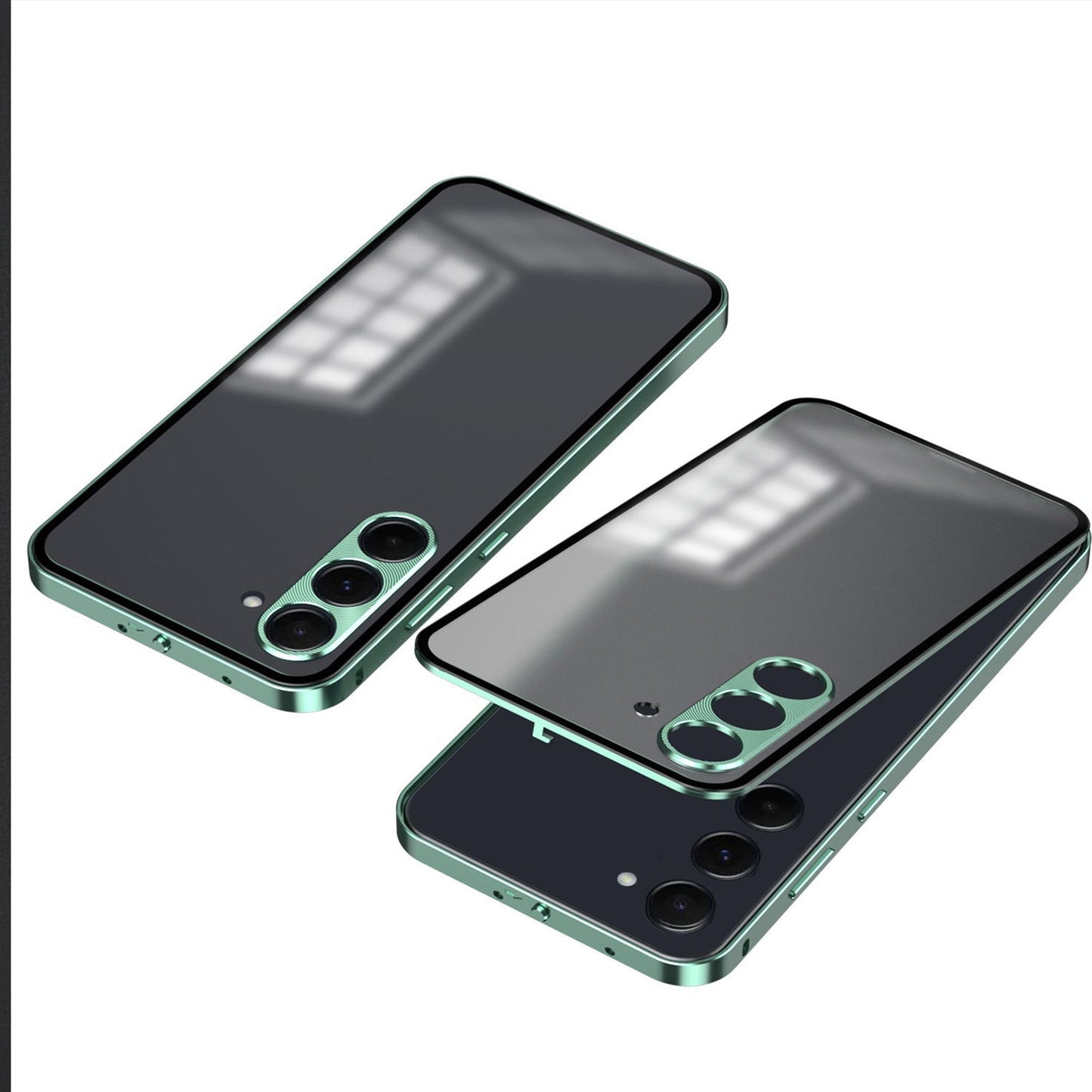 Samsung Galaxy S23 5G Aluminium Metal Bumper Shield Transparent Back Case