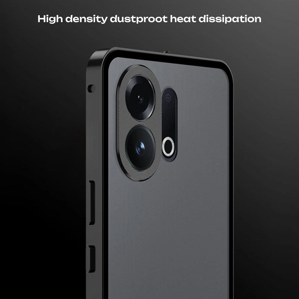 Vivo X200 FE 5G Aluminium Metal Bumper Shield Transparent Back Case