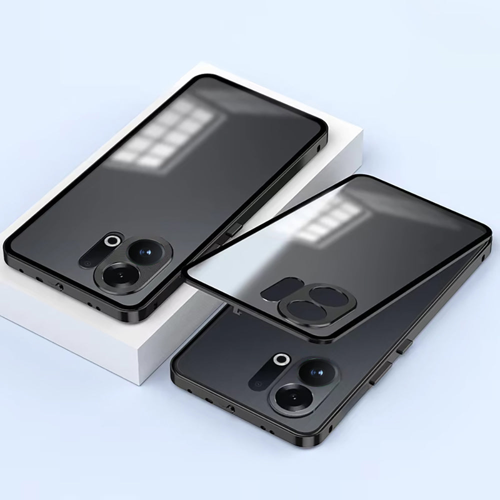 Vivo X200 FE 5G Aluminium Metal Bumper Shield Transparent Back Case