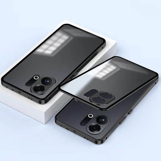 Vivo X200 FE 5G Aluminium Metal Bumper Shield Transparent Back Case