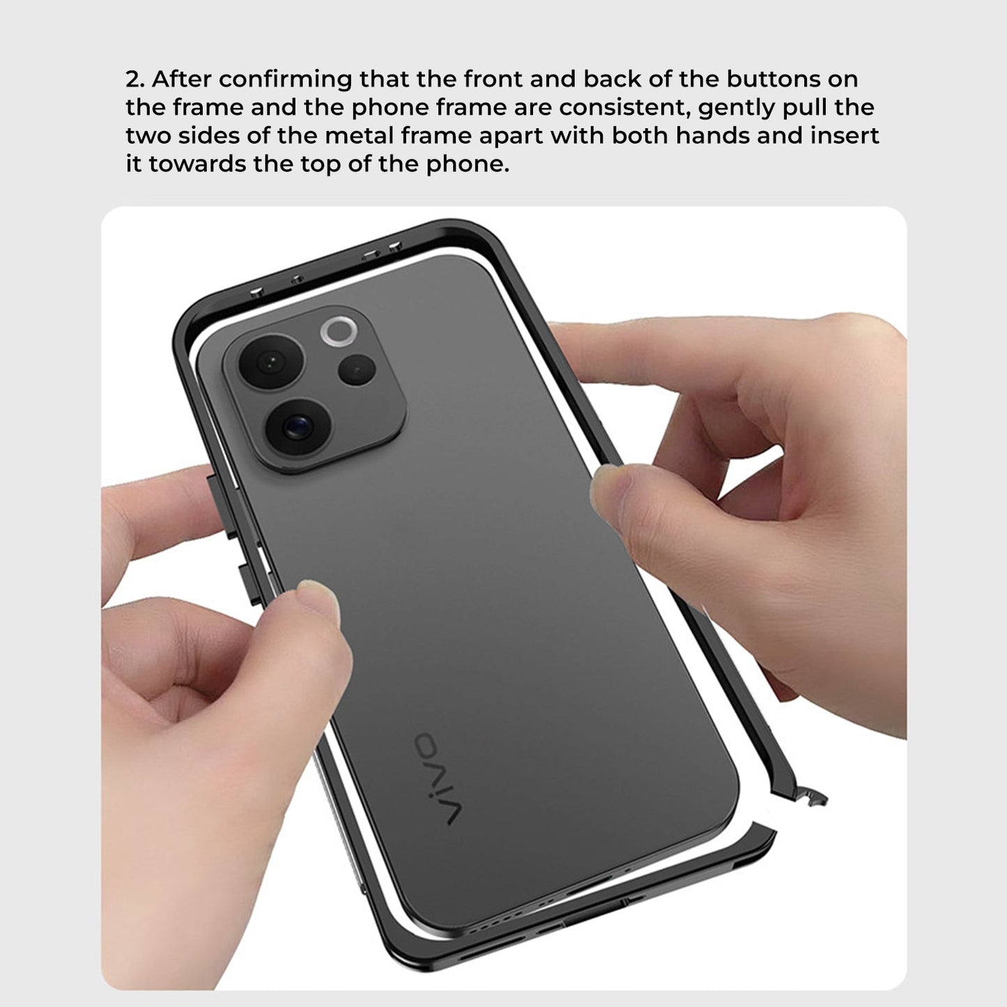 Vivo V70 Elite 5G Premium Metal Frame Case