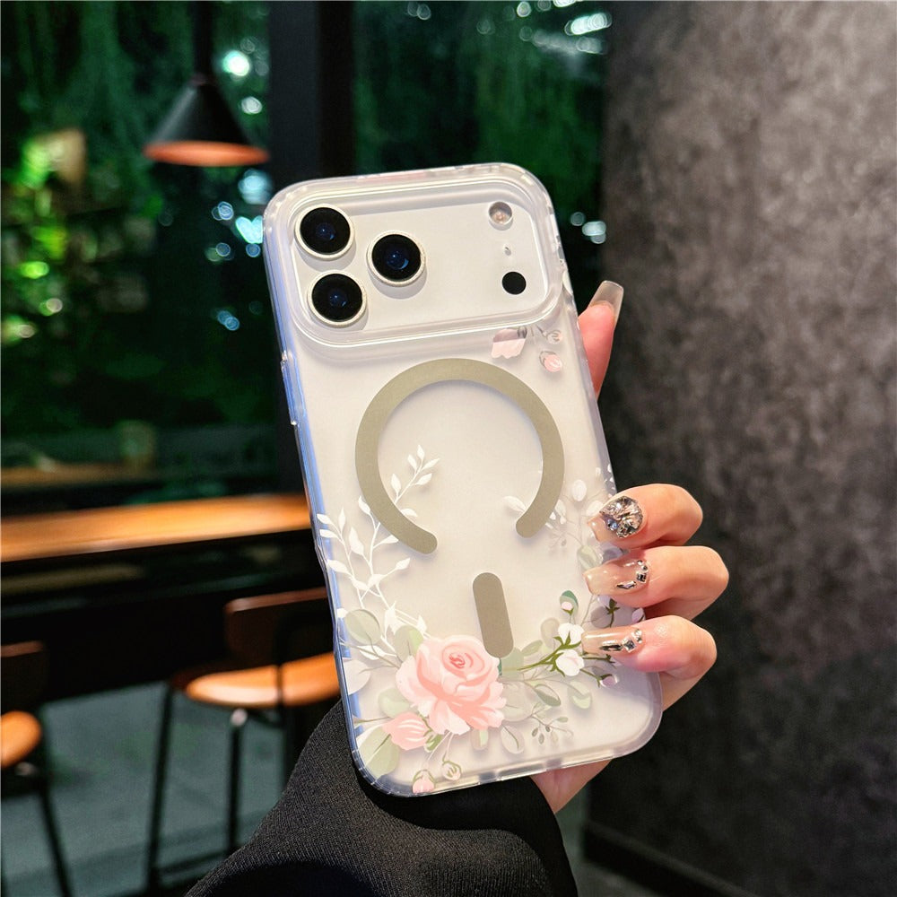 iPhone 17 Pro & 17 Pro Max Silicone Rose Magsafe Case