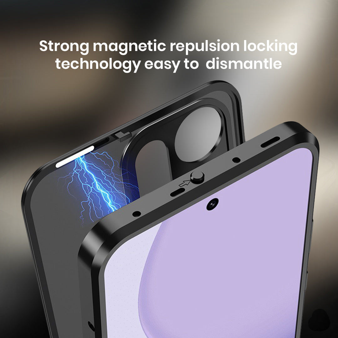 Oppo Reno 14 5G Aluminium Metal Bumper Shield Transparent Back Case
